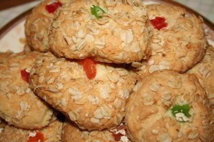 Овсяное печенье с цукатами