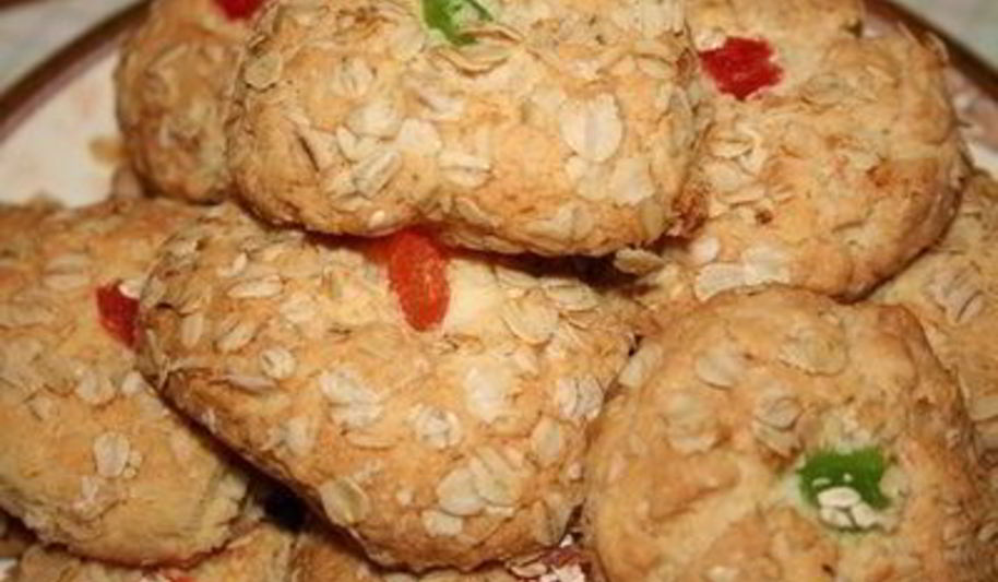 Рецепт овсяного печенья с цукатами