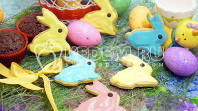 пасхальное печенье пасхальные кролики
