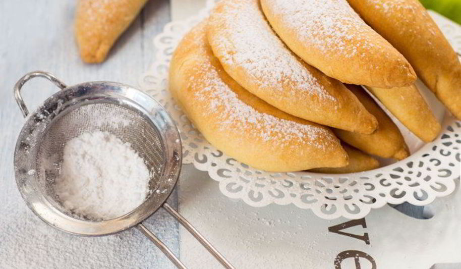 Рецепт печенья бананы с творожной начинкой