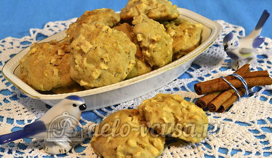 Рецепт печенья с яблоками и корицей