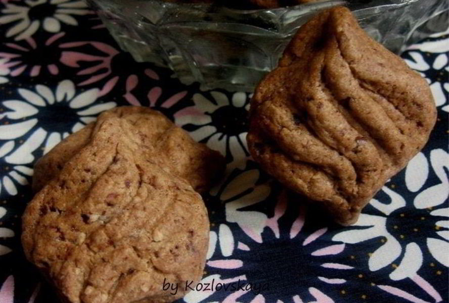 Печенье Шоколадные ромбики с корицей