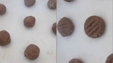 печенье шоколадные ромбики с корицей