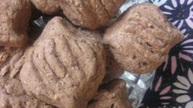 печенье шоколадные ромбики с корицей