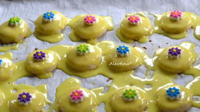 печенье весеннее под глазурью