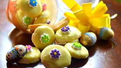 печенье весеннее под глазурью