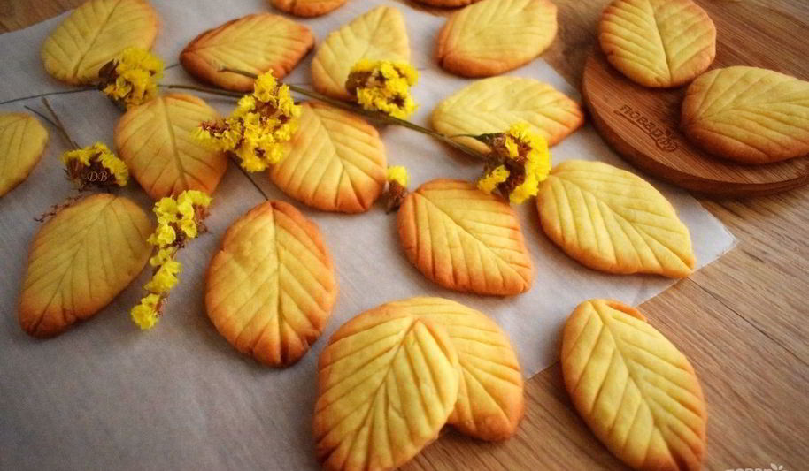 Рецепт печенья весенние листья