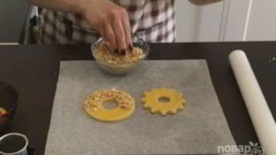 песочное печенье кольцо с арахисом