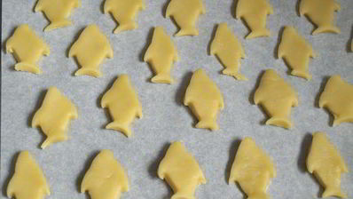 песочное печенье рыбки