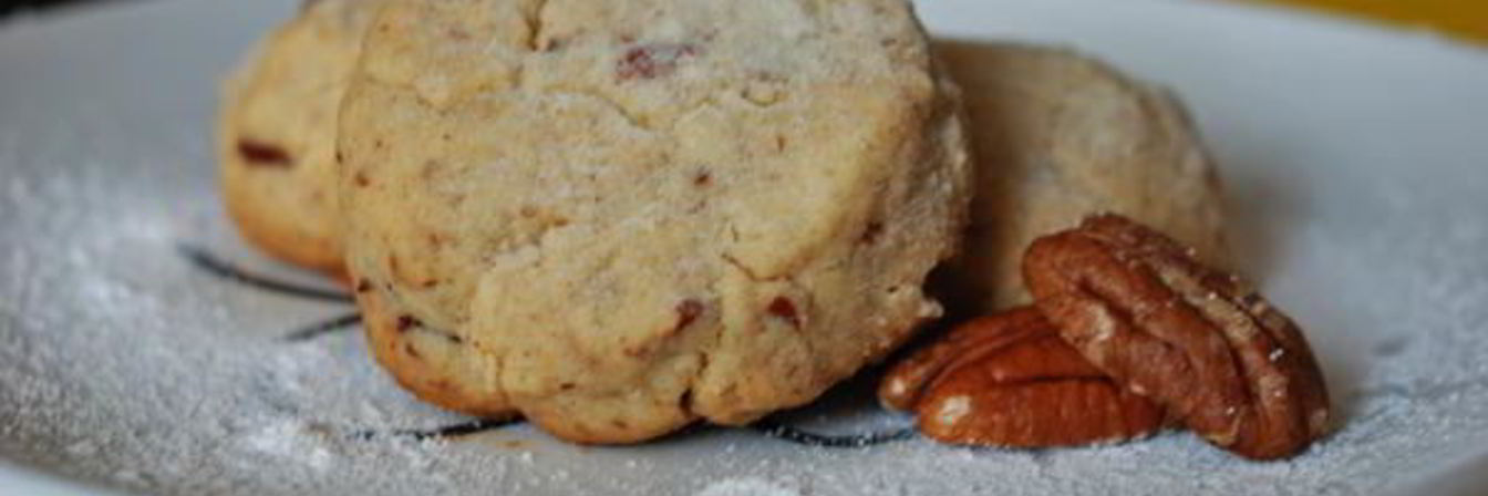 Песочное печенье с орехами пекан