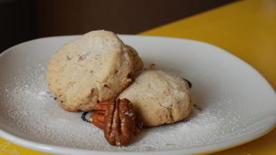 песочное печенье с орехами пекан