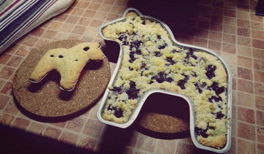 Рецепт песочного печенья со смородиной