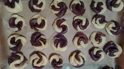 песочное печенье завитки