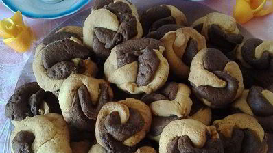 песочное печенье завитки