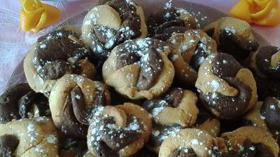 песочное печенье завитки