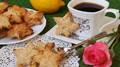 постное лимонное печенье с овсяными хлопьями