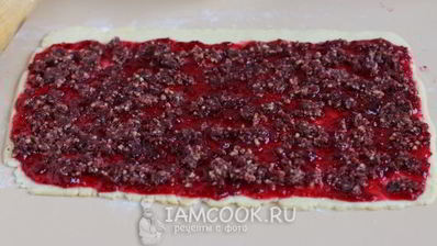 праздничное печенье с клюквой и орехами