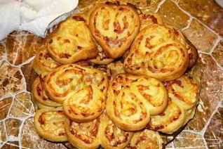 Рулетики с ветчиной