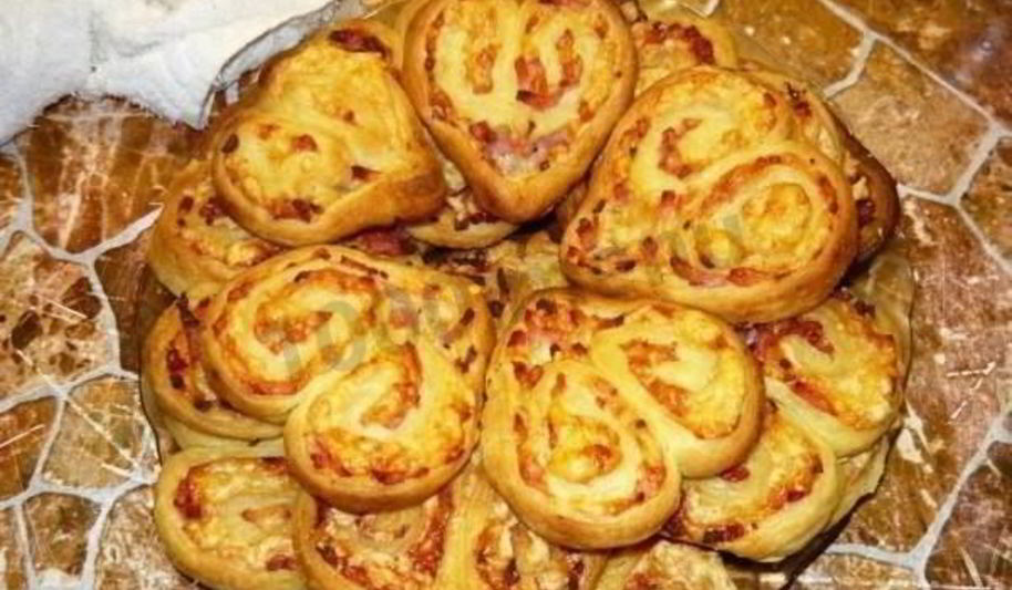 Рецепт рулетиков с ветчиной