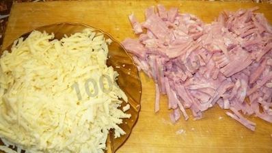 рулетики с ветчиной