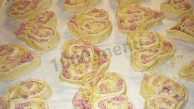 рулетики с ветчиной