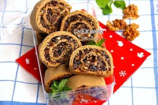 Ржаное печенье с пастой из сухофруктов