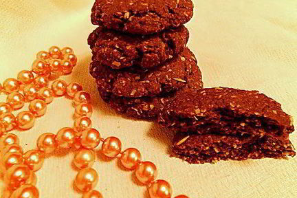 Шоколадное овсяное печенье