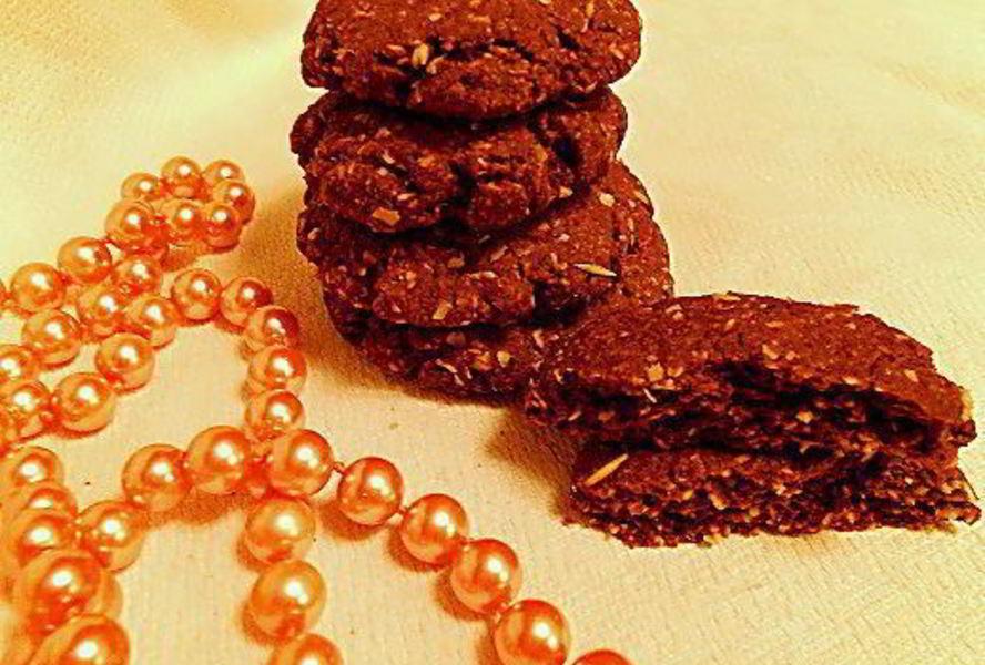 Шоколадное овсяное печенье