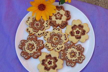 Сливочно-шоколадное печенье