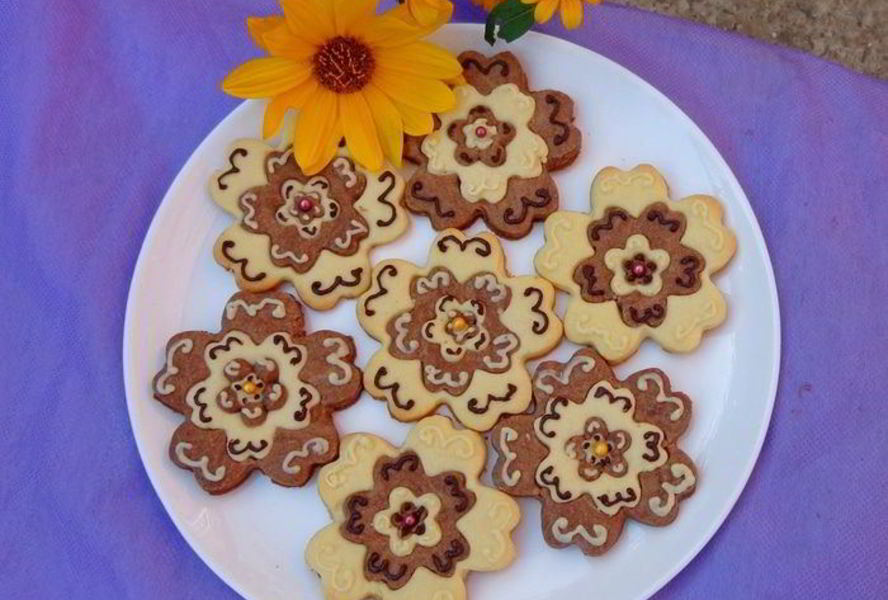 Сливочно-шоколадное печенье