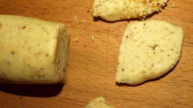 сырное печенье с миндалем