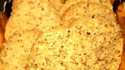 сырное печенье с миндалем