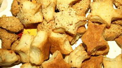 сырное печенье с миндалем