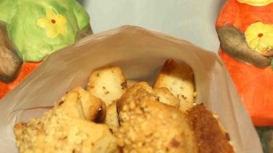 сырное печенье с миндалем