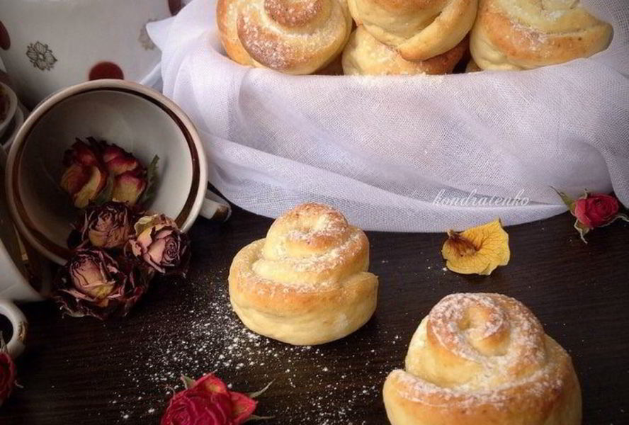 Творожное печенье Розочки