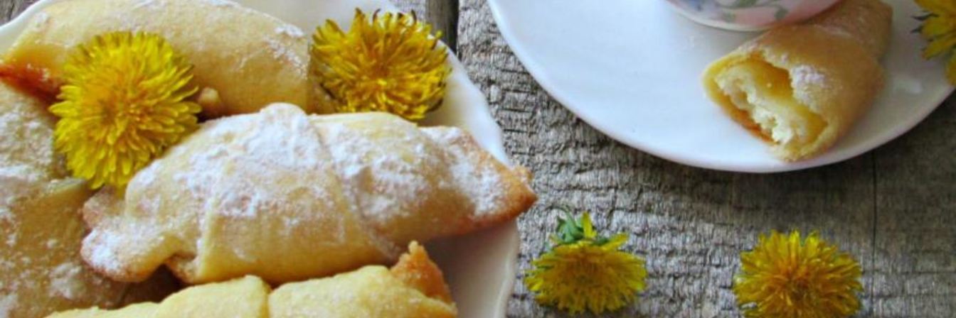 Творожные рогалики с изюмом