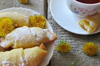 Творожные рогалики с изюмом