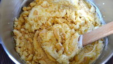 ванильное парфе с крошкой печенья