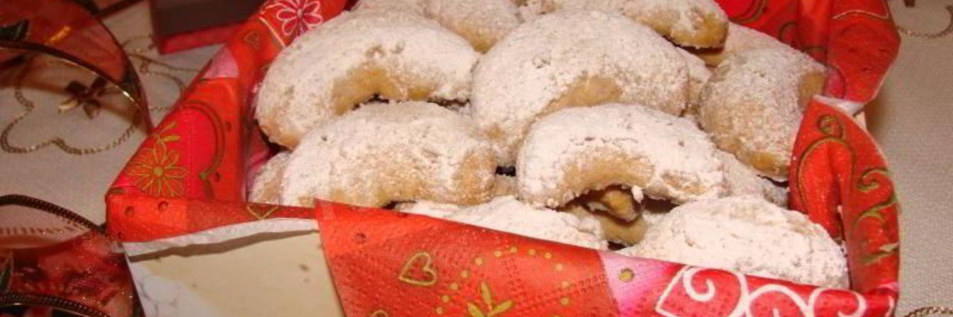 Ванильные рогалики из песочного теста