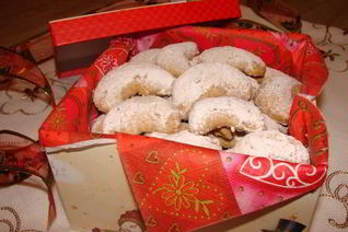 Ванильные рогалики из песочного теста