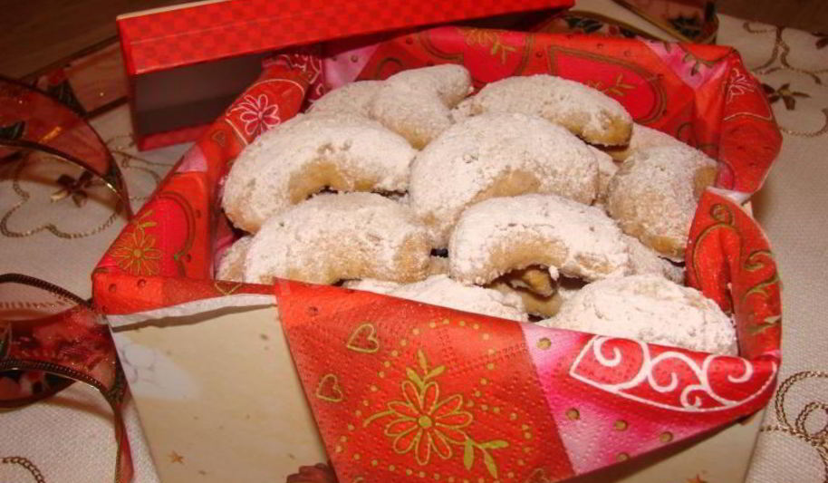 Рецепт ванильных рогаликов из песочного теста