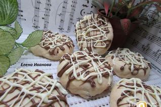 Желейное печенье с вяленой вишней