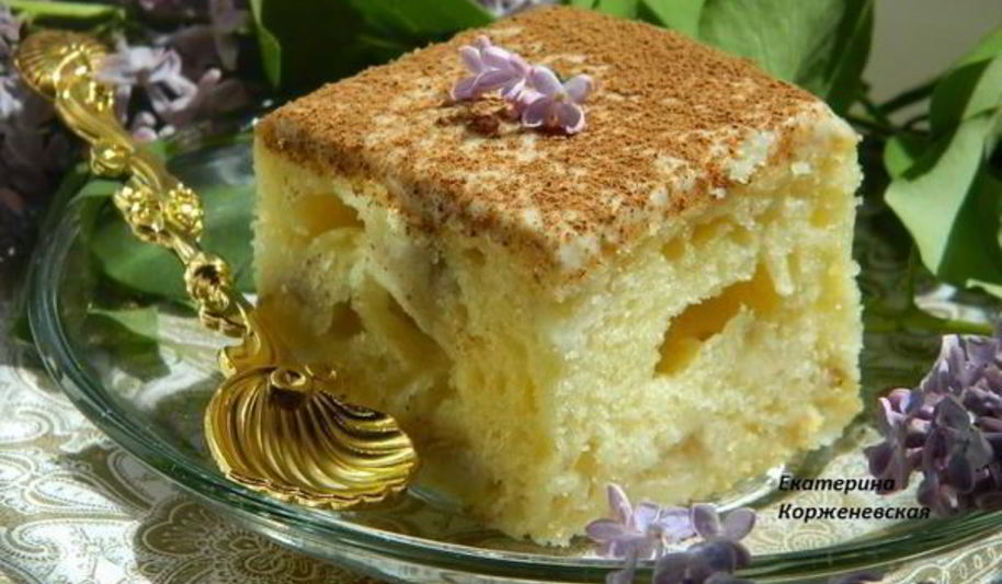 Рецепт бананового пирога с кремом