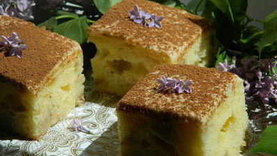 банановый пирог с кремом