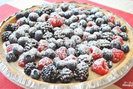 Быстрый пирог с ягодами