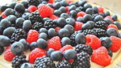 быстрый пирог с ягодами