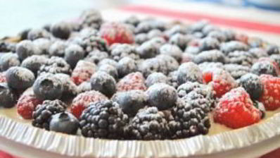 быстрый пирог с ягодами