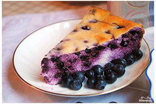 Черничный пирог диетический