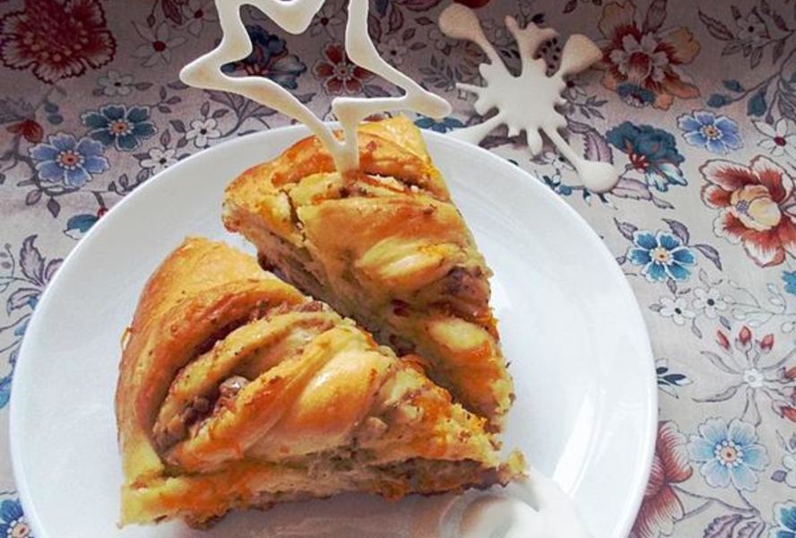 Дрожжевой пирог Апельсиновый вихрь