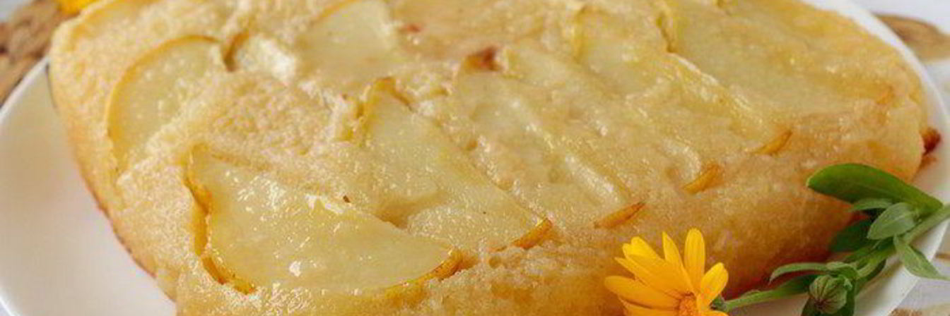 Грушевый пирог с карамелью